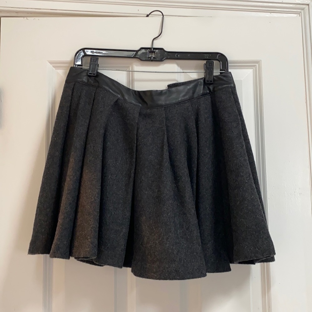 Wool skater skirt